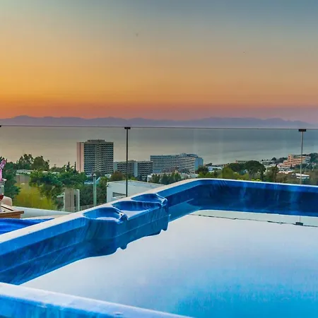 Appartamento Flyviewflatsblue Privatehottub With Seaview Ixia (Rhodes)